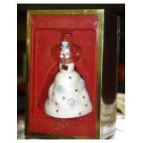 S: LENOX PORCELAIN SNOWMAN BELL