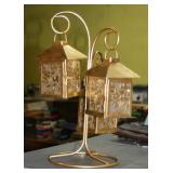 NS: 14" VOTIVE CANDLE HOLDER LANTERNS - HOLDS 3