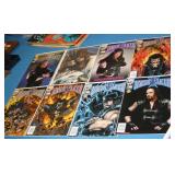S: LOT OF 8 WWF UNDERTAKER & MAN KIND COMIC BOOKS