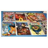 S: 8 COMIC BOOKS: ROBOCOP, ROM, BATMAN ++