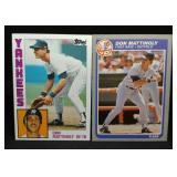 S: 1984 TOPPS DON MATTINGLY RC 8 & 1985 FLEER 133