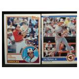 S: 2 CAL RIPKEN: 1983 TOPPS #163 & 1984 FLEER #17