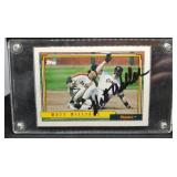 S: 1992 TOPPS SIGNED MATT WILLIAMS CARD