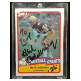 S: 1989 SWELL SIGNED HERB ADDERLEY CARD