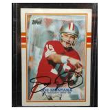 S: 1989 TOPPS SIGNED JOE MONTANA CARD