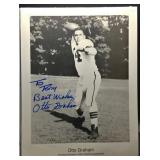 S: 8.5X11 SIGNED FB HOFER OTTO GRAHAM PHOTO