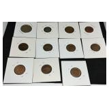 S: LOT OF 10 FOREIGN COINS - MOSTLY CANADIAN