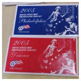 S: 2005 UNC US PD MINT SET W/ STATE QUARTERS