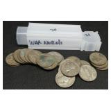 S: LOT OF 21 35% WAR NICKELS