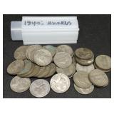 S: FULL ROLL OF 35% WAR NICKELS