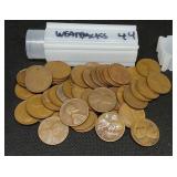 S: ROLL OF 44 WHEAT CENTS
