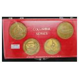 S: SET OF 4 COLUMBIA SPACE SHUTTLE COINS