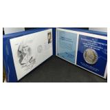 S: GEORGE WASHINGTON 1OZ .999 SILVER & FIRST DAY