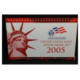 S: 2005 US MINT SILVER PROOF SET