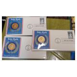 S: (3) 1983 BABE RUTH COINS / 1ST DAY COVERS