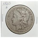 S: 1883-S VF20 MORGAN DOLLAR