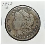 S: 1892-S F MORGAN DOLLAR