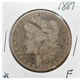 S: 1887 F MORGAN DOLLAR