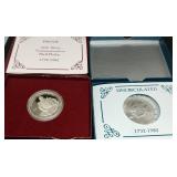 S: 1982 UNC & PROOF GEORGE WASHINGTON COMM.