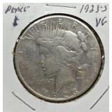S: 1923-S VG PEACE DOLLAR