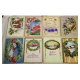 SHIP: 8 EARLY 1900'S CHRISTMAS POSTCARDS