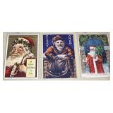SHIP: (3) C.1910 SANTA CLAUS POSTCARDS