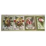SHIP: (4) C.1910 SANTA CLAUS POSTCARDS