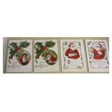 SHIP: (4) C.1910 SANTA CLAUS POSTCARDS