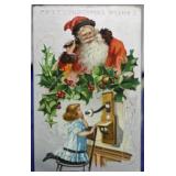 SHIP: 1909 PD SANTA CLAUS ON TELEPHONE POSTCARD