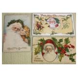 SHIP: C.1910 CHRISTMAS SANTA CLAUS POSTCARDS