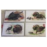 SHIP: 4 C.1910 R.J. WEALTHY THANKSGIVING POSTCARDS