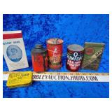 Vintage tins & rare hero fire exchanger in the