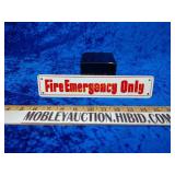 Printed emergency sign