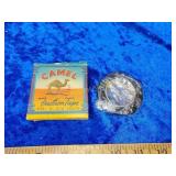 Vintage camel friction tape box with tape