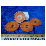 Moor-Mans Hog feed advertising coasters