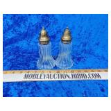 Glass salt and pepper shakers
