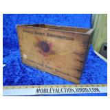 Antique Star brand wooden ammo crate