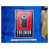 Heavy fuel man network metal sign