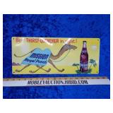 Mission soda bottle sign metal
