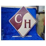 Metal c&H sign