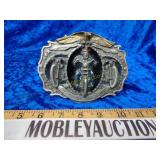 USA heavy motorcycle belt buckle