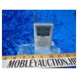 Pocket AM FM radio works will need batteries