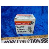 Winchester 20 gauge 7/8 oz shot full box
