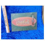 Cola cola metal sign