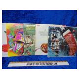 Vintage Christmas record collection