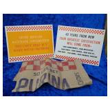 Purina bag and 2x 1961 Purina cardstock