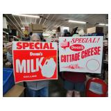 Vintage store display posters never used