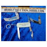 3 pocketknifes
