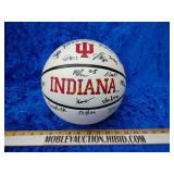 IU basketball autographed by man and women