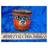 Vintage Sir Walter Riley tobacco can